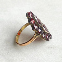 Bohemian Garnet Cocktail Ring